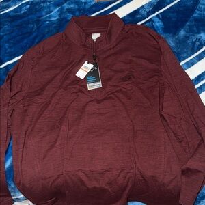 Callaway Men's Maroon Zip-Up Sweater